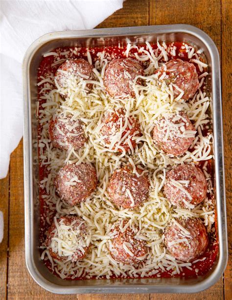 Cheesy Meatball Casserole Recipe Dinner Then Dessert