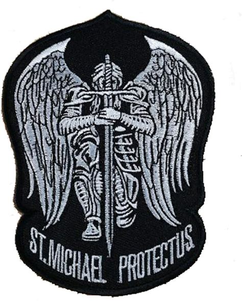 St Saint Michael Protect Us Embroidered Morale Patch