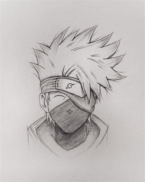 Pictures To Draw Kakashi How To Draw Kakashi Hatake From Naruto Step