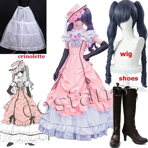Anime Ciel Phantomhive Cosplay Victorian Women Dress Medieval Ball Gown