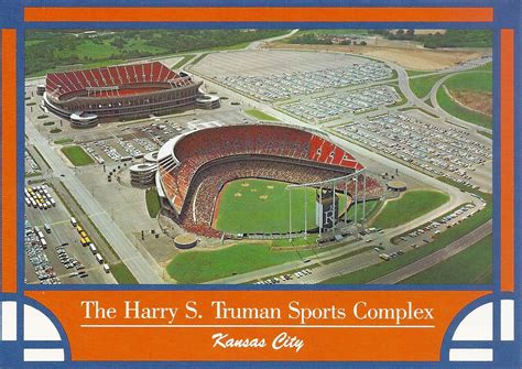 Harry S Truman Sports Complex 881782 Kc C205 Stadium Postcards