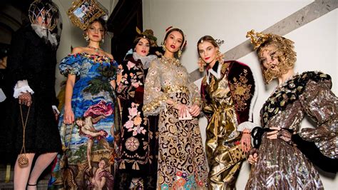 Renaissance Art In Fashion Dolce And Gabbana Fashion Show