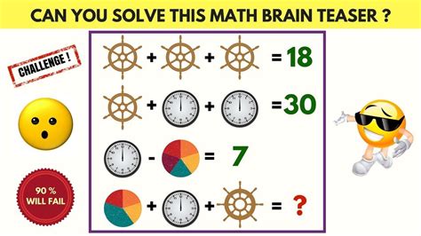 Can You Solve This Math Brain Teaser Cool Maths Puzzles Games Iq