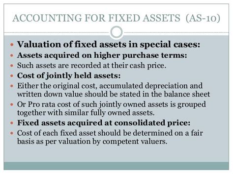 Accounting For Fixed Assets As 10
