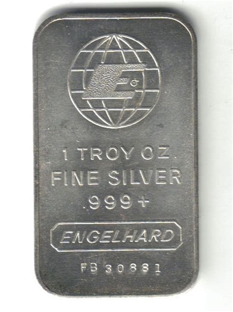 1 Oz Silver Engelhard Bars