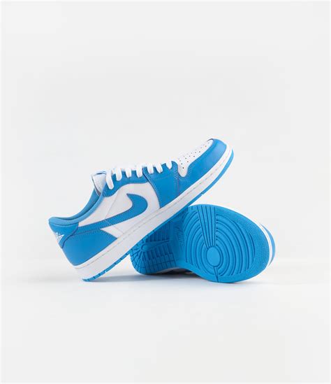 Nike Sb X Air Jordan 1 Low Unc Shoes Dark Powder Blue Dark Powder