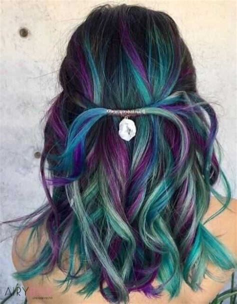 37 breathtaking mermaid inspired hairstyles with hair extensions dramatic hair colors vivid