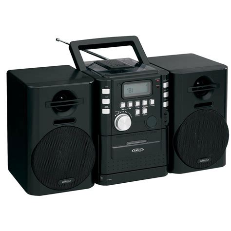 Jensen Stereo Boombox CD Player FM Cassette AUX