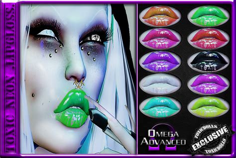 Second Life Marketplace Td Toxic Neon Lipgloss