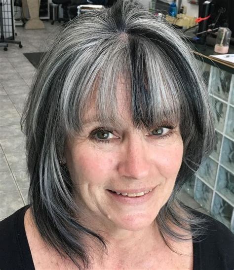 65 Gorgeous Gray Hair Styles With Images Grey Hair Lowlights Gray