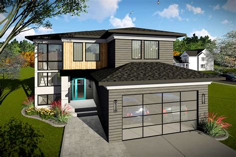 2 Story Modern House Plan With Open Concept Main Floor 890083ah Architectural Designs