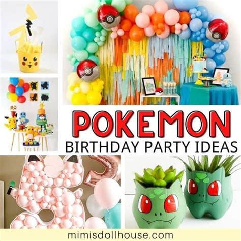 Catch Worthy Pokemon Party Ideas Mimis Dollhouse