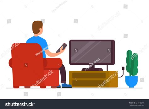 619 Young Guy Watching Tv Cartoon Images Stock Photos And Vectors