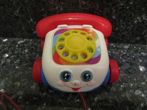 Fisher Price Mattel 2000 Pull Along Phone Classic Telephone Baby Toy