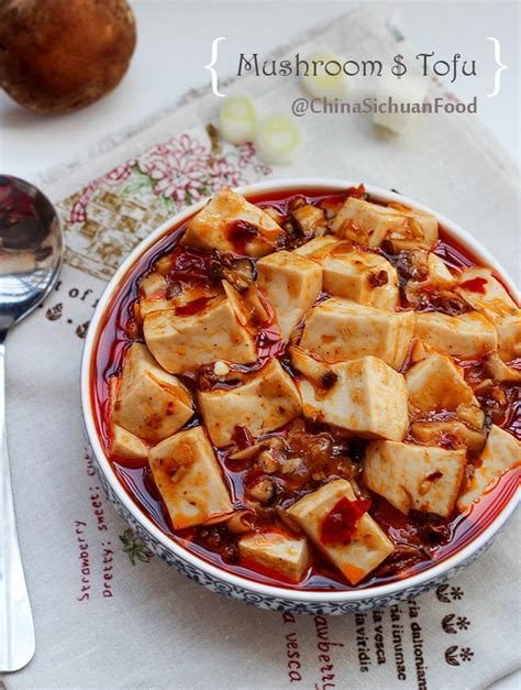 Know me more from about page. Mapo Tofu with Mushrooms-Vegetarian - China Sichuan Food