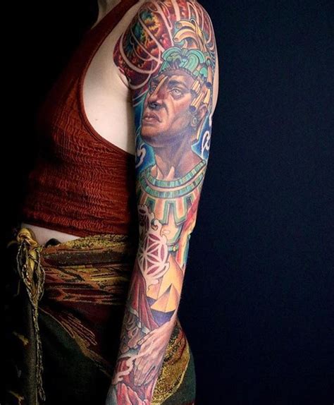Aztec Arm Sleeve Tattoos Music Tattoo Ideas