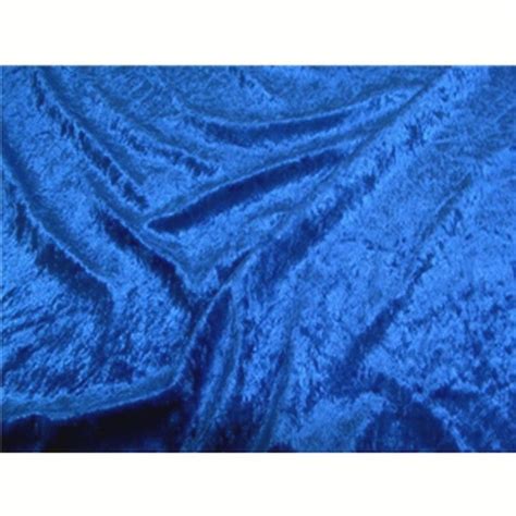 Crushed Panne Velour Velvet Royal Blue Sy Fabrics