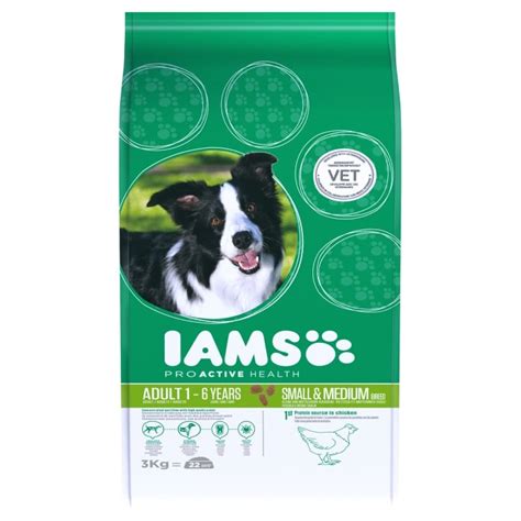 Large breeds can grow too fast, resulting in weaker bones and joints, so the nutrient levels in dog food for specific sizes of puppy are actually adjusted to. Iams Small & Medium Breed Adult Dog In Chicken Dog Food ...