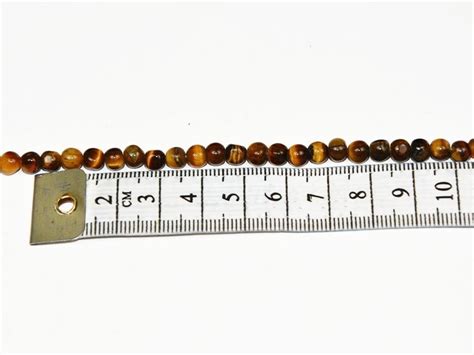 Brown Designer Tiger Eye Spherical Glass Beads Dotted Bead Machine