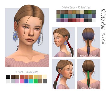 Best Ponytail Cc Hair For The Sims All Free Fandomspot Anentertainment