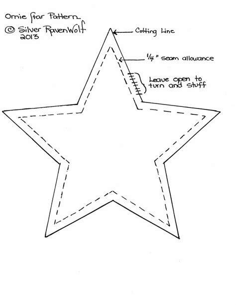 Six Inch Star Pattern Craft Projects Pinterest