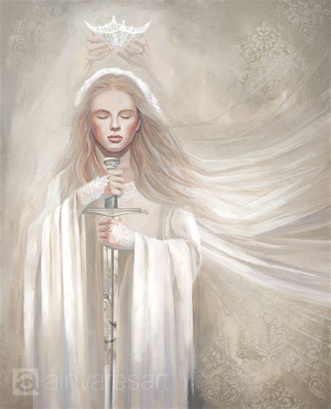 Original Acrylic Painting Bride Of Christ Ain Vares Art — Ainvaresart