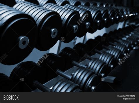 Heavy Sports Dumbbells Image And Photo Free Trial Bigstock