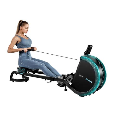 Genki Foldable Magnetic Smart Home Rowing Machine Indoor Rower With 16