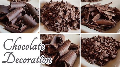 5 Ways Chocolate Shavings Curls For Cake Decoration With Kitchen