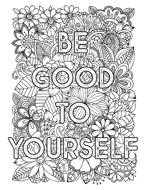 Self Love Coloring Page Coloring Home