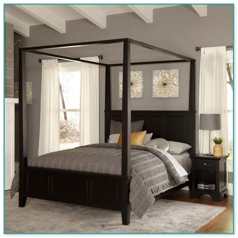 Beautiful King Size Canopy Bedroom Set Home Improvement