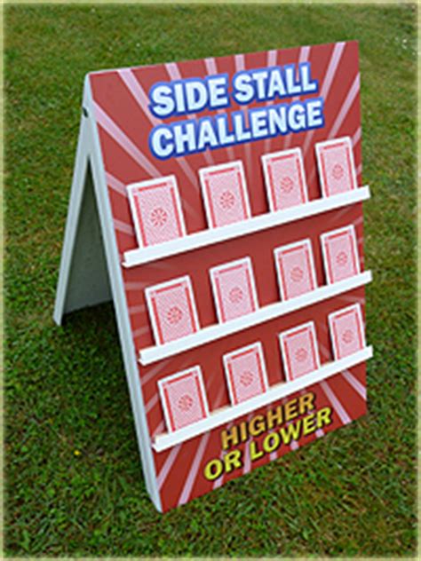 Drag the cards to one of the two discard piles. Side Stall Games Hire - Traditional fair ground entertainment games