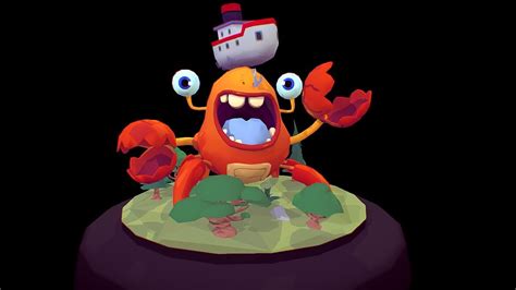 crabby test 3d model by tommonster [35652c9] sketchfab