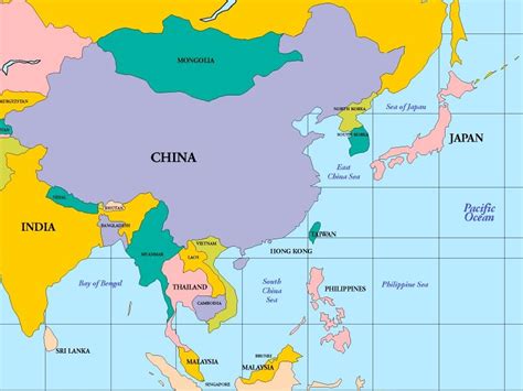 Taiwan On Map Of Asia