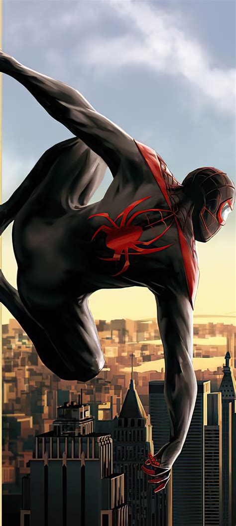 1080x2400 Resolution Miles Morales Spider Man Into The Spider Verse