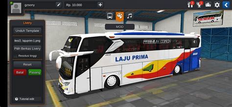 Download livery bus bussid terbaru 2020 keren dan jernih. Bus Laju Prima Full Anim