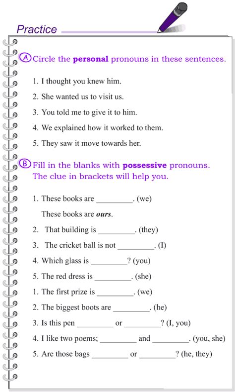 Grade 4 Grammar Lesson 8 Kinds Of Pronouns Good Grammar Grammar
