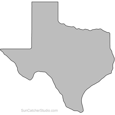 Texas Outline Map Printable Txase