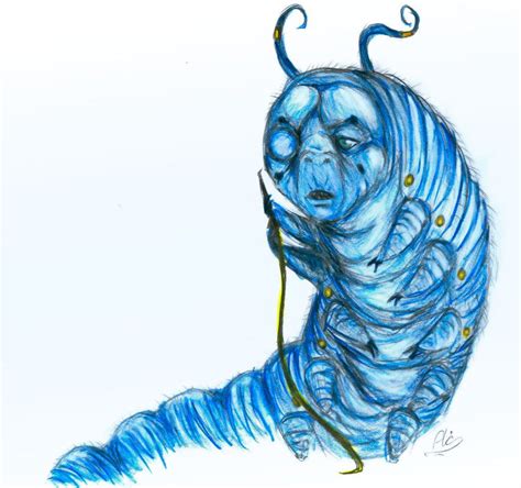 Вектор — alice in wonderland character blue caterpillar vector. Pin von Brittany Thornton auf Posters | Alice im ...