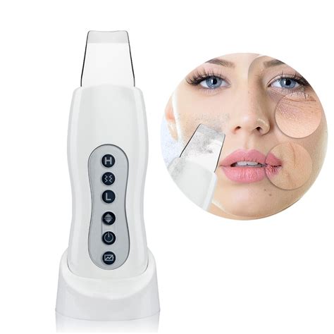 Ultrasonic Face Cleanser Skin Scrubber Ultrasound Vibration Massager Skin Care Cleaner Pore Peel