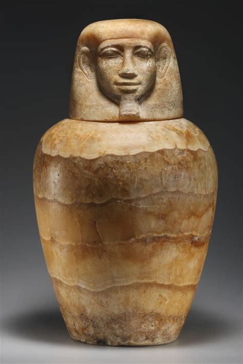 A Canopic Jar Egypt New Kingdom 18th Dynasty Ca 14th Cent B C Ancient Egyptian Art