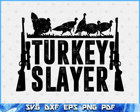 Art Collectibles Digital Prints Prints The Turkey Slayer Hunting Svg