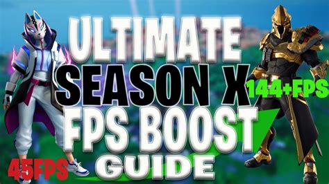 How To Boost Fps In Fortnite Season 10 L 7 Ultimate Tips Youtube