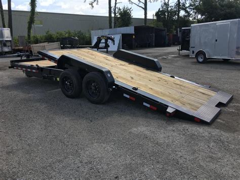 14ft 20bk Big Tex 7 X 20 Tandem Axle Tilt Deck Equipment Trailer