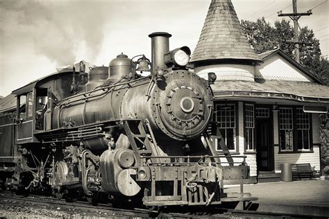 Vintage Steam Engine At Historic Train Photograph By Ryasick Fine Art
