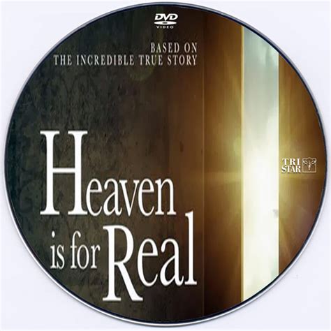 Heaven Is For Real Dvd Label 2014 Custom Art