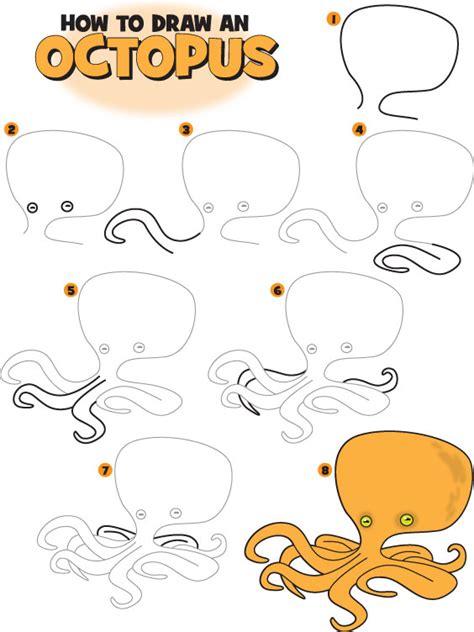 How To Draw An Octopus Kid Scoop