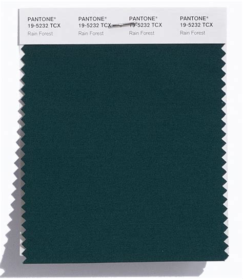 Pantone Smart Color Swatch Card 19 5232 Tcx Rain Forest Columbia Omni