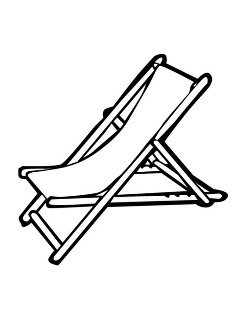 Beach Chair Coloring Pages