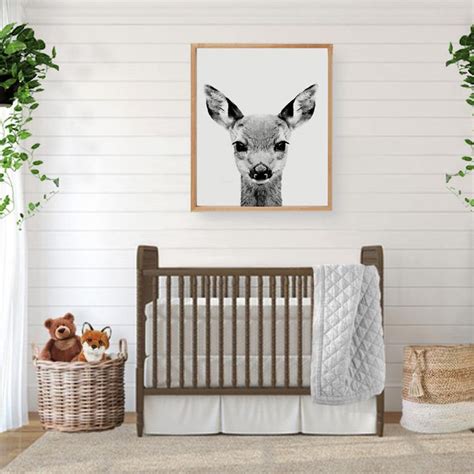 Deer Print Digital Download Baby Deer Print Deer Wall Art Woodland